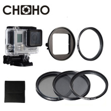 For Go Pro waterproof case Diving Filter protector 52mm Circular Polarizer CPL UV ND4 Dive Filtors For Gopro 4 3+ Accessories