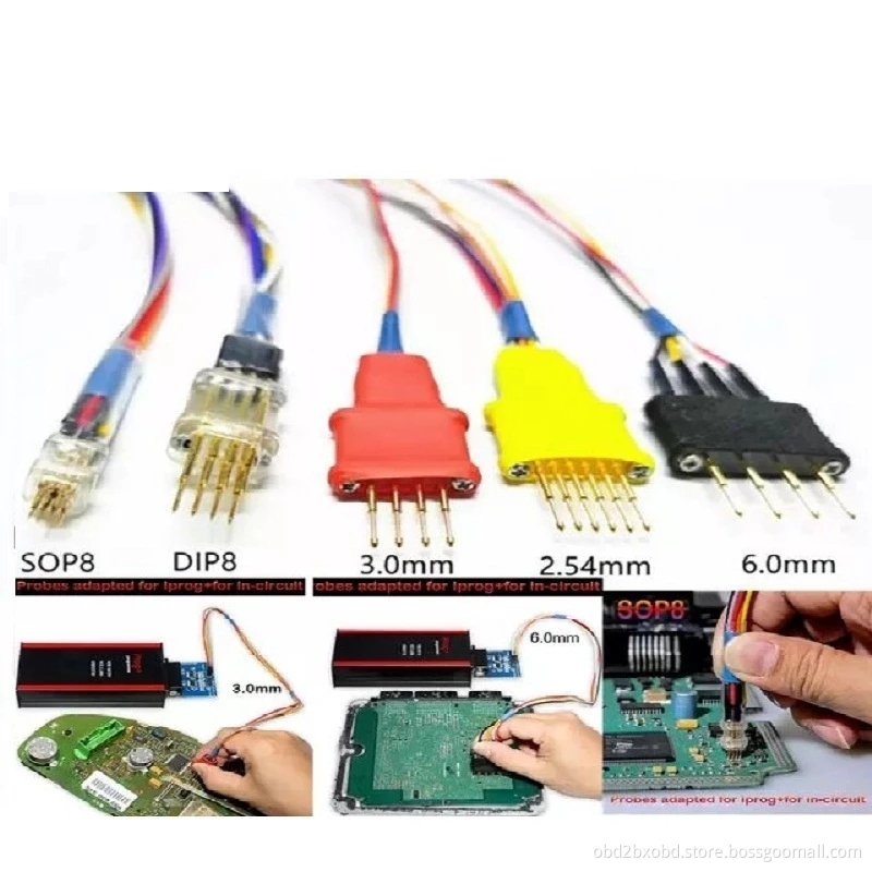 Probes Adapters for in-circuit ECU Work with Iprog+ Programmer and Xprog