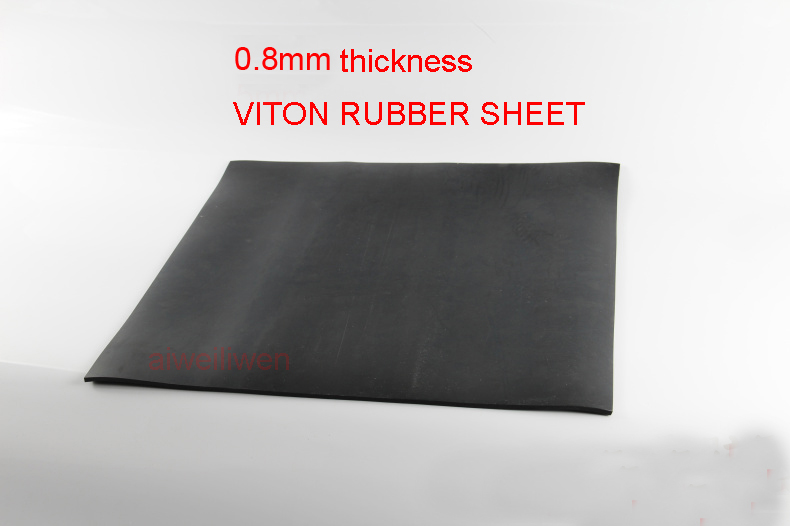 0.8mm Fluorine rubber sheet FKM plate Aflas Rubber Sheet FPM mat Viton cushion pad acid, alkali and high temperature