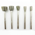 5pcs diamond tools for granite diamond grinding wheel dremel rotary tool diamond burs diamond router bits for stone accessories