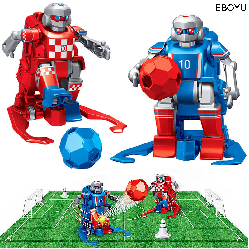 2pcs * EBOYU JT8811/JT8911 2.4GHz RC Football Robot Toy Wireless Remote Control Two Soccer Robots Game Toys for Kids Family