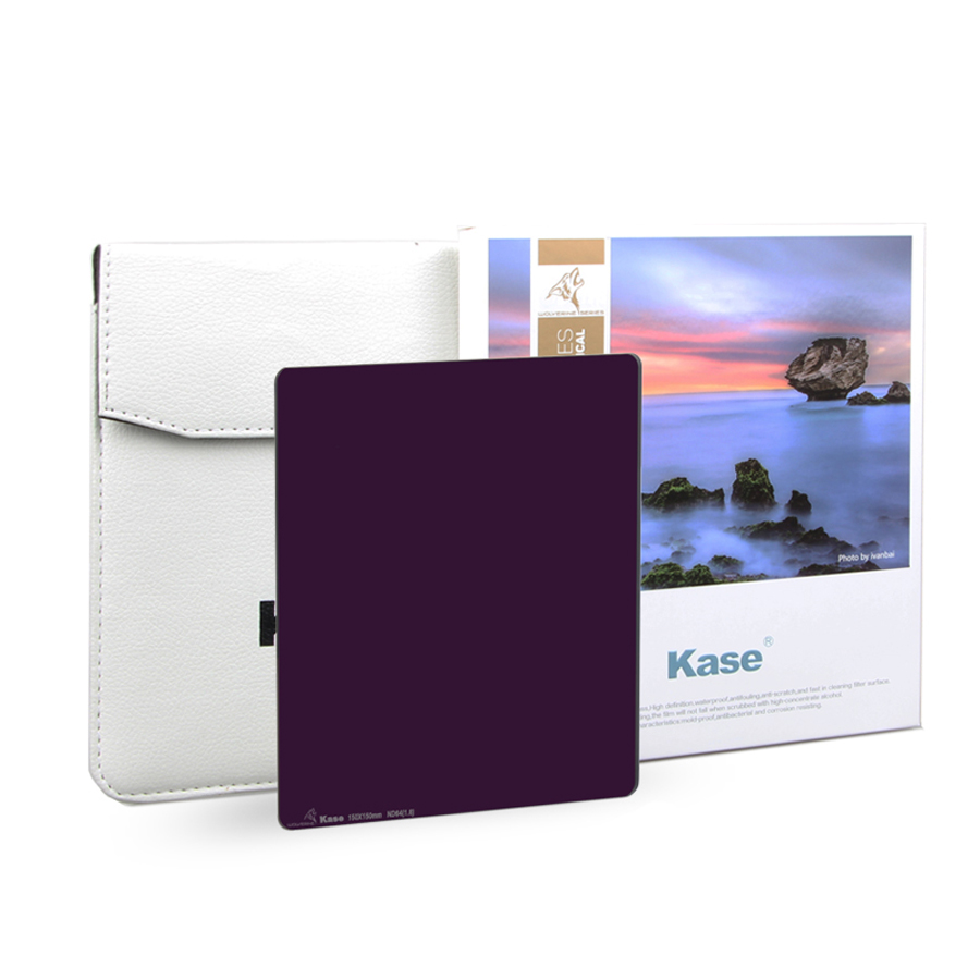 Kase 150x150mm Shock Resistant Muti-coated Square Neutral Density ND Filter Optical Glass ND1000/ND64/ND16/ND8 ND3.0/1.8/1.2/0.9