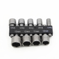 9Pcs 1/4" Hex Shank Power Nut Driver Drill Bit Socket Wrench Screw 5-13mm Nut Driver Set Socket Adapter