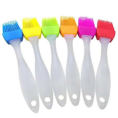 1x Silicone Baking Bakeware Bread Cook Pastry Oil Cream BBQ Tools Basting Brush freedom color