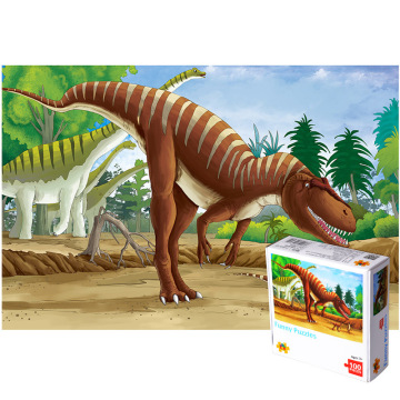 Hot 100pieces the dinosaur puzzle Educational toys for children the best gift for children