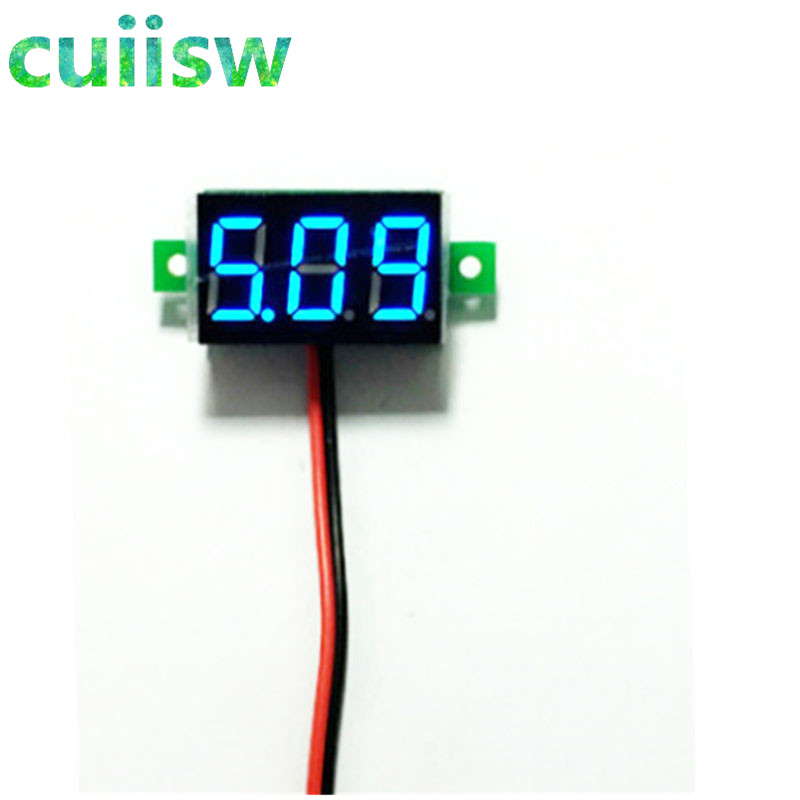 DC 2.5V-30V Digital Voltmeter Voltage Tester Meter LED Screen Electronic Parts Accessories Digital Voltmeter 0.36 Inch