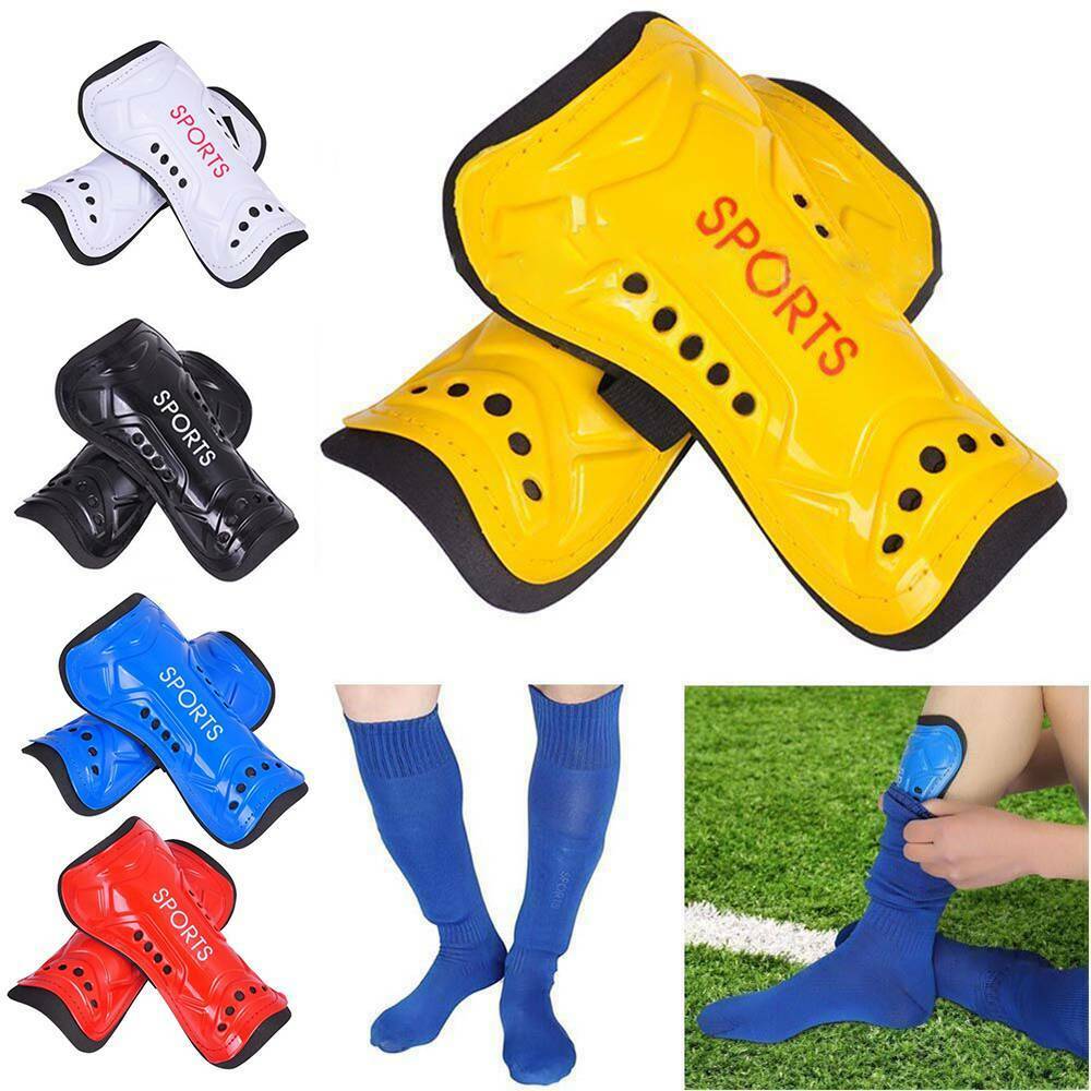1 Pair Kids Adults Soccer Shin Pads Football Shin Guards Light Soft Foam Sports Leg Protector Knee Support Exercise Equipment