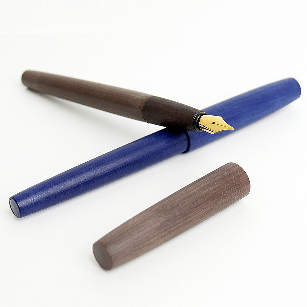 KACO EDGE Brushed Matte Fountain Pen Schmidt EF/F/M Nib 1PC Original Schmidt Converter Black/Coffee/Blue Ink Pen with Gift Box