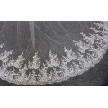 Luxury Sparkle Sequins Lace 4 Meters Wedding Veil High Quality 2 T Cover Face Bridal Veil with Comb Voile Mariage