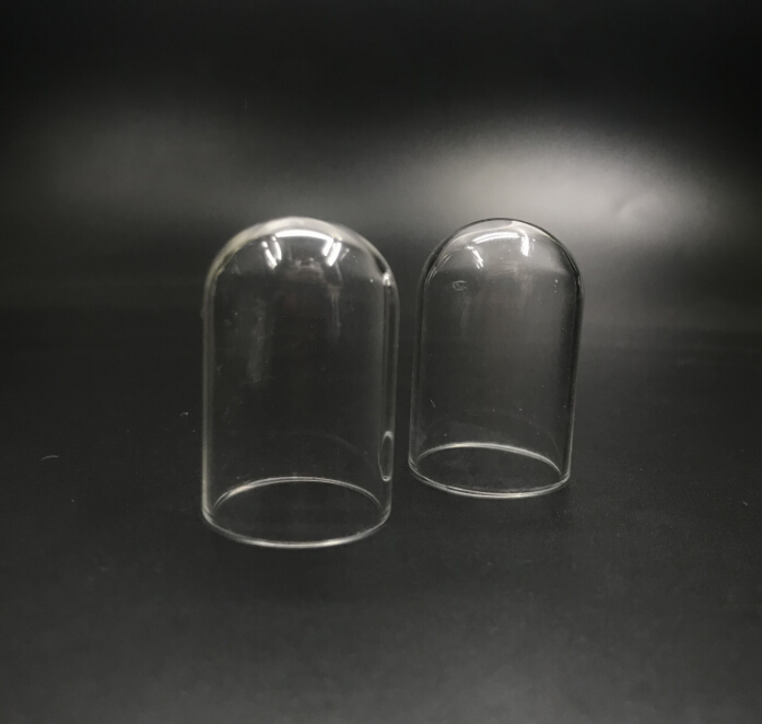 30pcs/lot 38x25mm wholesale mini tube bell jars glass globe bubble cover dome wish diy glass bottle vial pendant necklace decor