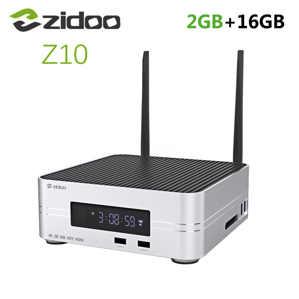 Zidoo Z10 Android 7.1 TV Box 1000M LAN 4K HDR Smart Set Top Box Realtek RTD1296 2GB RAM 16GB ROM Support 3.5" HDD Media Player