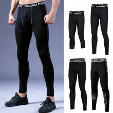 Mens Bodybuilding Pants Fitness Mens Compression Pants Yoga Pants Running Leggings Men Sports Base Layer Fitness Trousers Runing