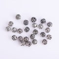 10/30pcs Multi Designs 8mm Tibetan Silver Round Metal Beads Hollow Out Handcraft Prayer Spacer Beads Fit DIY Jewelry Bracelets