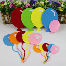 XICC Kindergarten Wall Paste Balloon Non Woven Felt Fabric School Kids DIY Crafts Color Blackboard Newspaper Layout Decoration