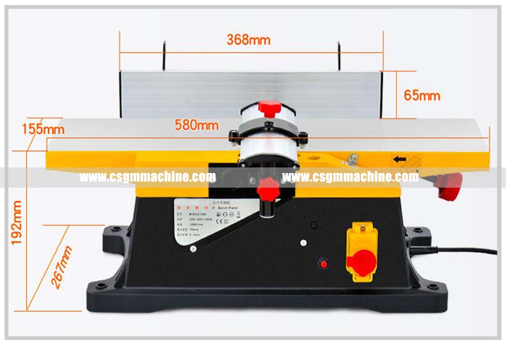 MB1558 1800W Thickness Planer/12000rpm multifunction wood jointer planer