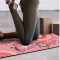 72"x26"x6mm Yoga Mat Natural Suede Breathable Non-Slip TPE Bottom Fitness Gymnastics Dance Exercise Mat Pilates Family cushion