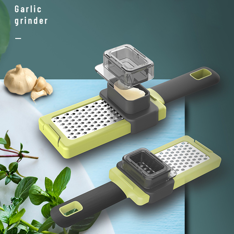 Creative Garlic Presser Multi-function Manual Garlic Chopping Garlic Tools Stainless Steel Press Crusher Cooking Kitchen Gadgets