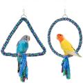 Parrot Swing Toys Bird Chew Toy Stand Perch Swing Perch Cage Swing Toy for Small & Medium Birds or Parrots