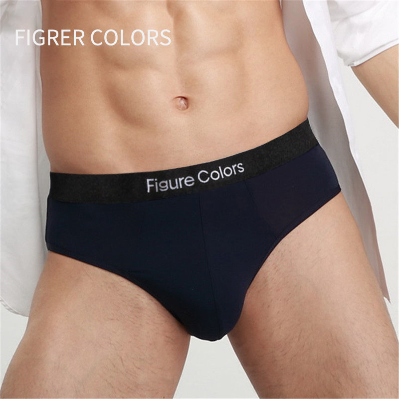4pcs/lot FC brief mens boy Underpants cotton underwear men's briefs sexy, low-waisted, pure color casual shorts male panties
