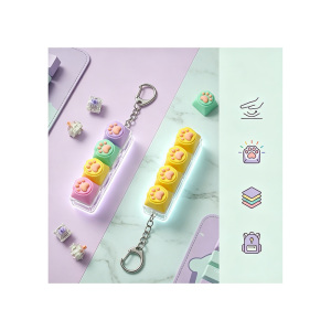 Charming 4-Key LED Cat Paw Fidget Keychain