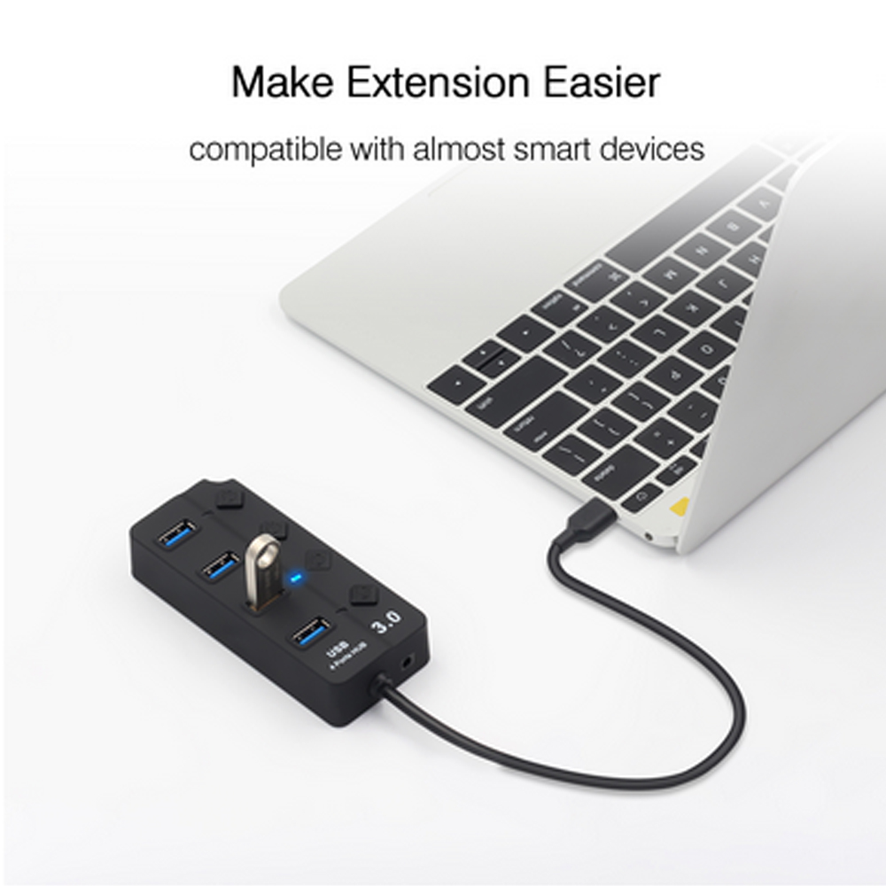 Hot Sale USB Hub 3.0 USB Splitter Fast Charger Multi USB 3.0 Hub 4USB/7 Port Hab Computer Accessories Hub For PC Dropshipping