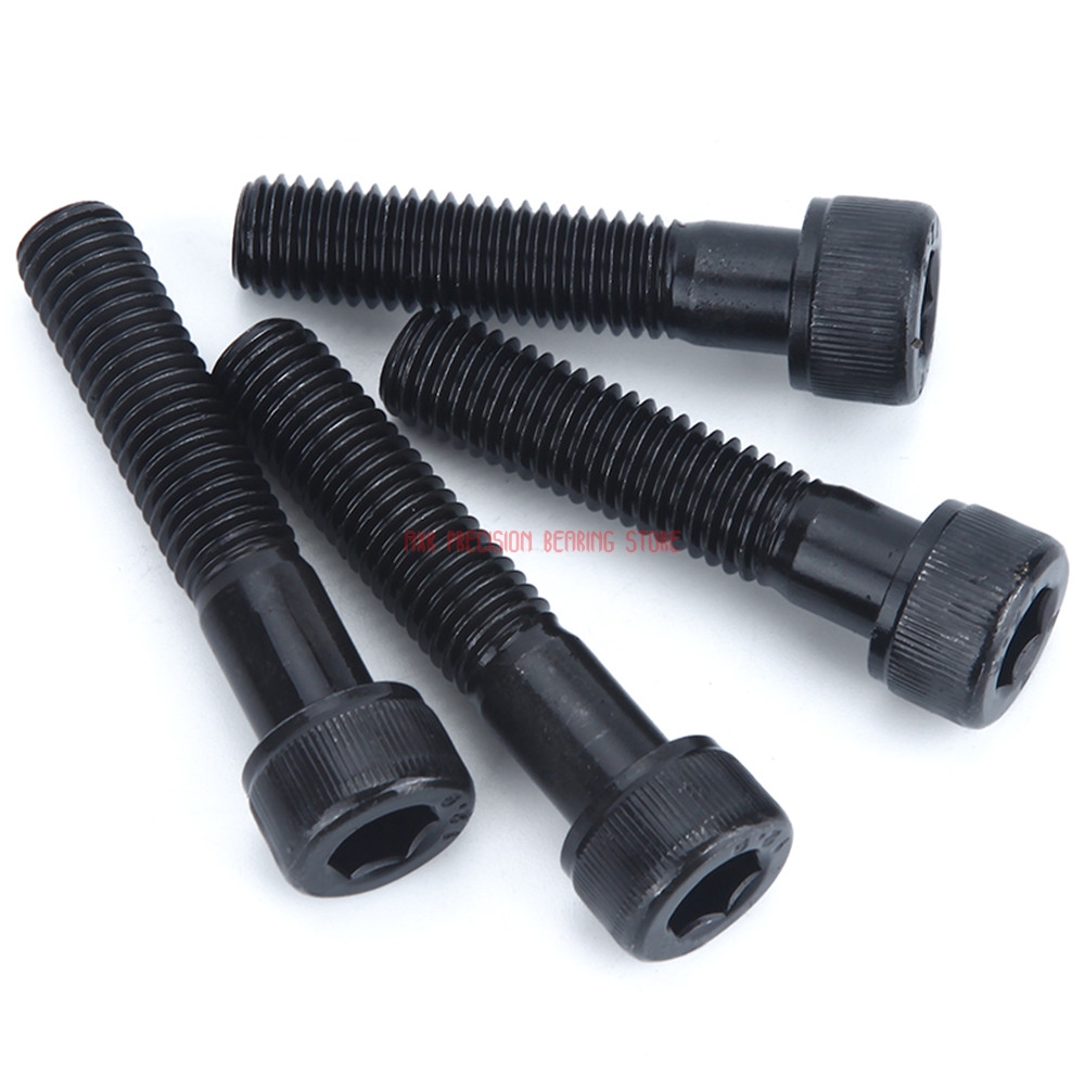 Screws For Laptops Drywall Parafusos M5 12.9 Grade Black Carbon Steel Half Thread Cap Cup Allen Head Bolt Hexagon Socket Screw