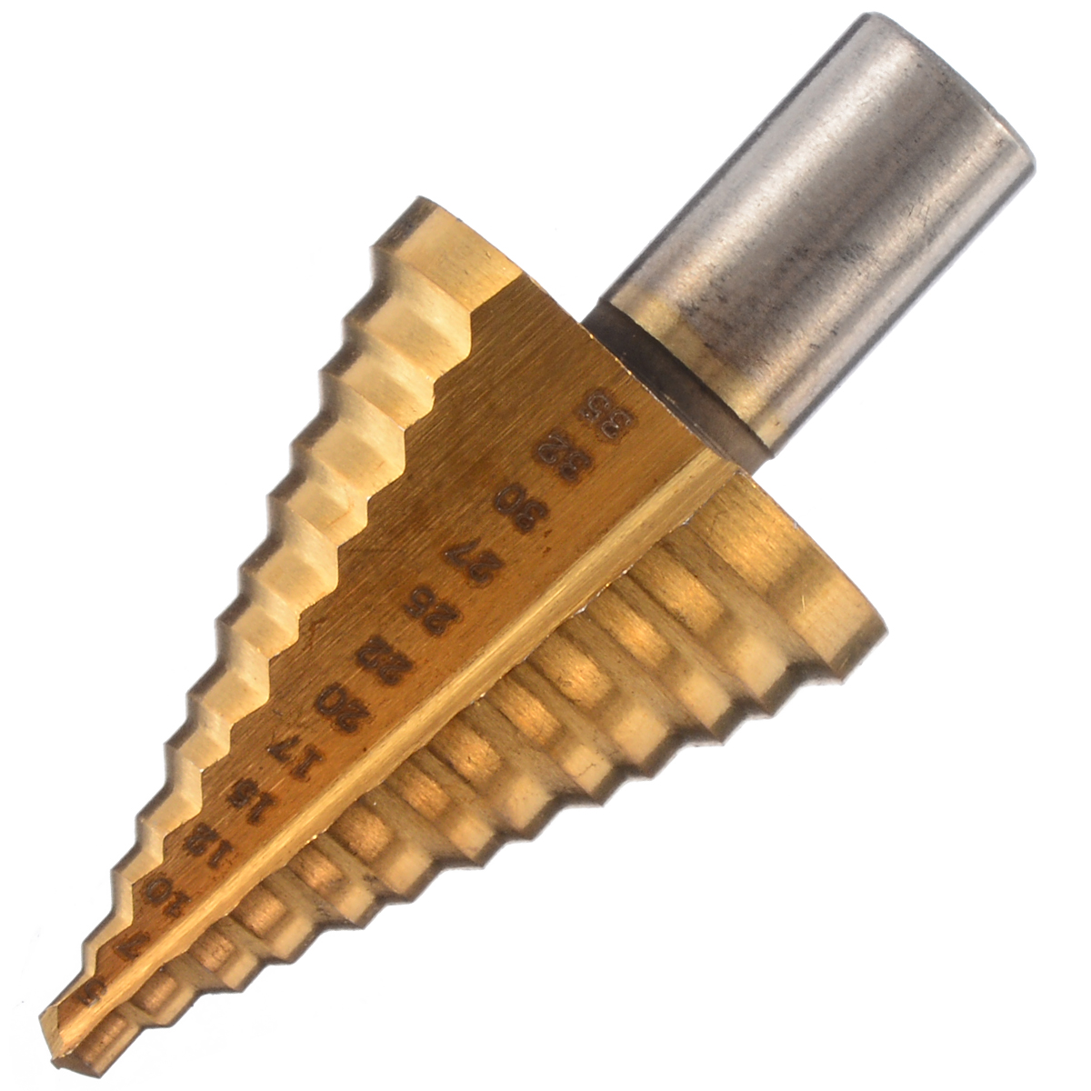 Titanium Coated Cone HSS Steel Step Drill Bit 5-35mm Cone Step Drill Power Metal Wood Working Drilling Hole Cutter Tools