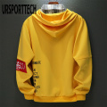 URSPORTTECH Brand New Men Hoodies Sweatshirts Men Letter Print Long Sleeve Hoodie Hip Hop Streetwear Clothing Plus Size M-4XL