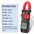 ST181 Digital Clamp Meter DC/AC Current 4000 Counts Multimeter Ammeter Voltage Tester Car Amp Hz Capacitance NCV Ohm Test