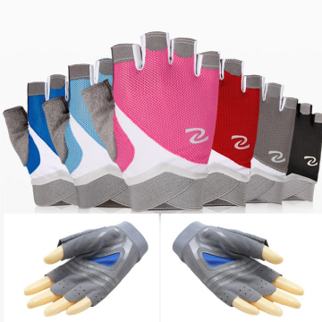 Summer thin sports fitness gloves men and women breathable silicone non-slip gym weightlifting yoga couple training half finger