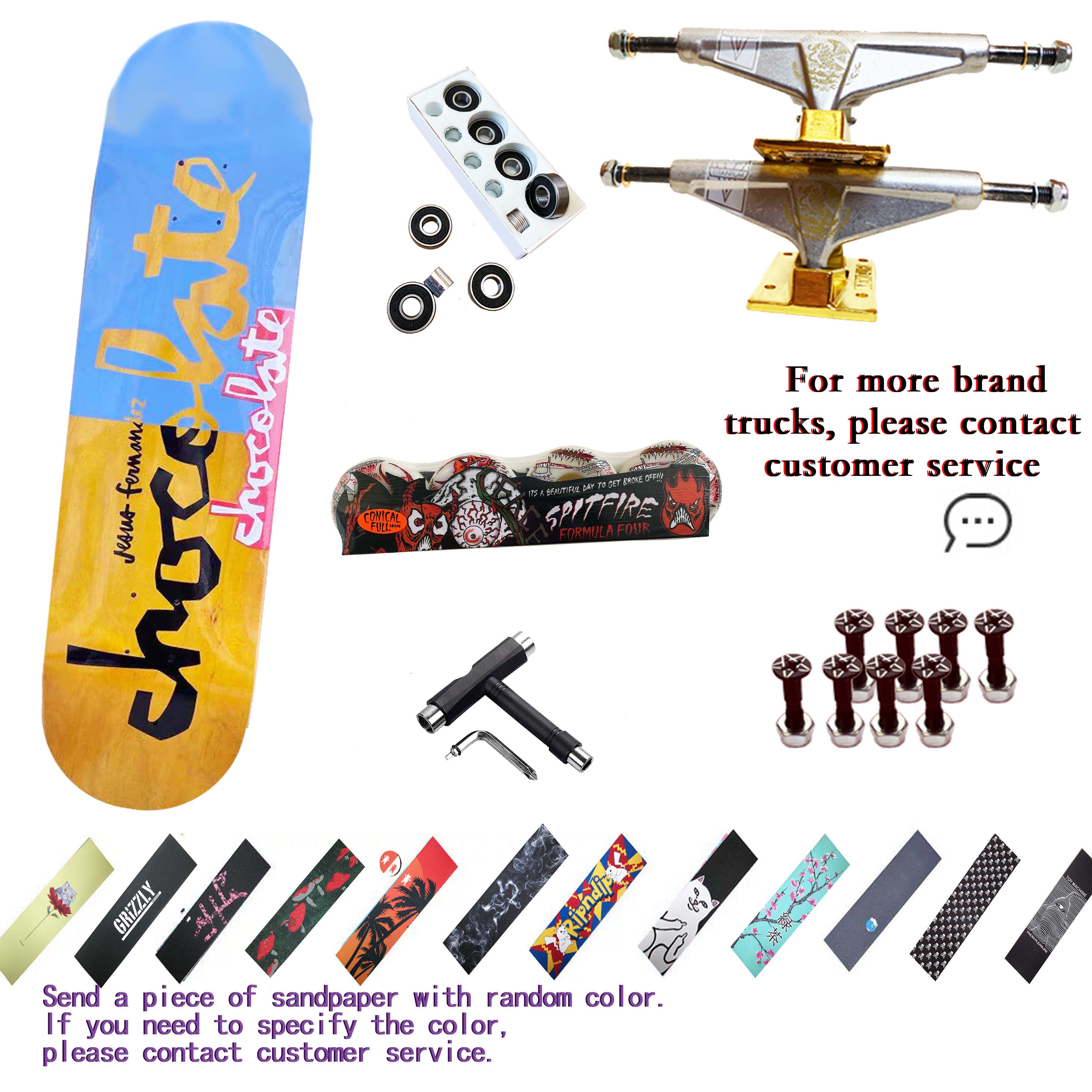 Skateboard professional all accessoriesIncluded7-layer Canadian Double Warped Skateboard High-quality Skateboard 8.0 Inch