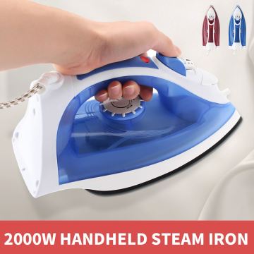 2000W Steam Iron for Clothes 270ml 3 Level Adjustable Vertical Electric Irons Self-Cleaning Travel Portable Ironing Steamer