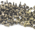 100sets 7/9/10/12mm Metal Double Cap Rivets Studs Round Rivet for Leather Bag Belt Clothing Garment Shoes Collar Decor