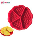 Heart Shape Waffle Mold 5-Cavity Silicone Oven Pan Baking Cookie Cake Muffin Cooking Tools Kitchen Accessories Supplies