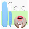 2021 New Useful Tongue Scraper Stainless Steel Oral Tongue Cleaner with Box Medical Mouth Brush Reusable Fresh Breath Maker