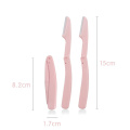 2pcs Eyebrow Trimmer Face Razor Eyebrow Portable Blades Shaver Knife Hair Remover Set Makeup Eyebrow Profiler Tools