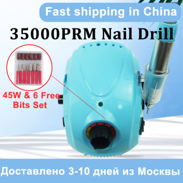 45W Electric Nail Drill Machine 35000RPM Pro Manicure Cutters Apparatus for Manicure Pedicure Nail File Tools Manicure Router