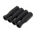 8 pcs Soccer Table Handle Grip Fussball Table Football Rubber Handle Grip Replacment Part Tables Foosball Accessories Black