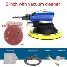 6 Inches Air Sander Polishing Machine 10000RPM Dual Action Pneumatic Car Paint Care Tool Electric Woodworking Grinder Polisher