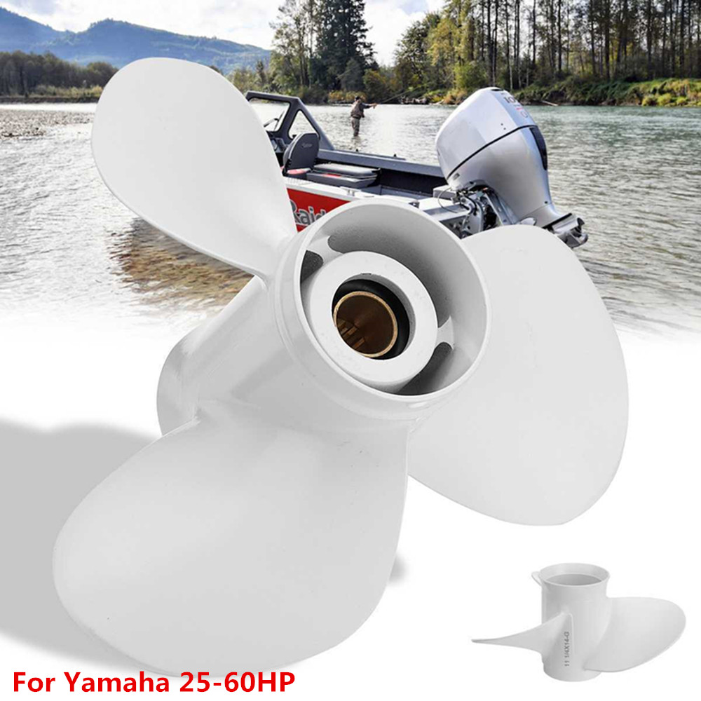 Boat Outboard Propeller 3 Blades 13 Spline Tooth R Rotation Aluminum OEM 663-45958-01-EL For Yamaha Outboard Engines 25-60HP