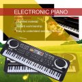 Piano Keyboard Portable Electronic Children'S Keyboard Piano Beginner Digital Music Piano Toy 61 Keys Piano With Microphone