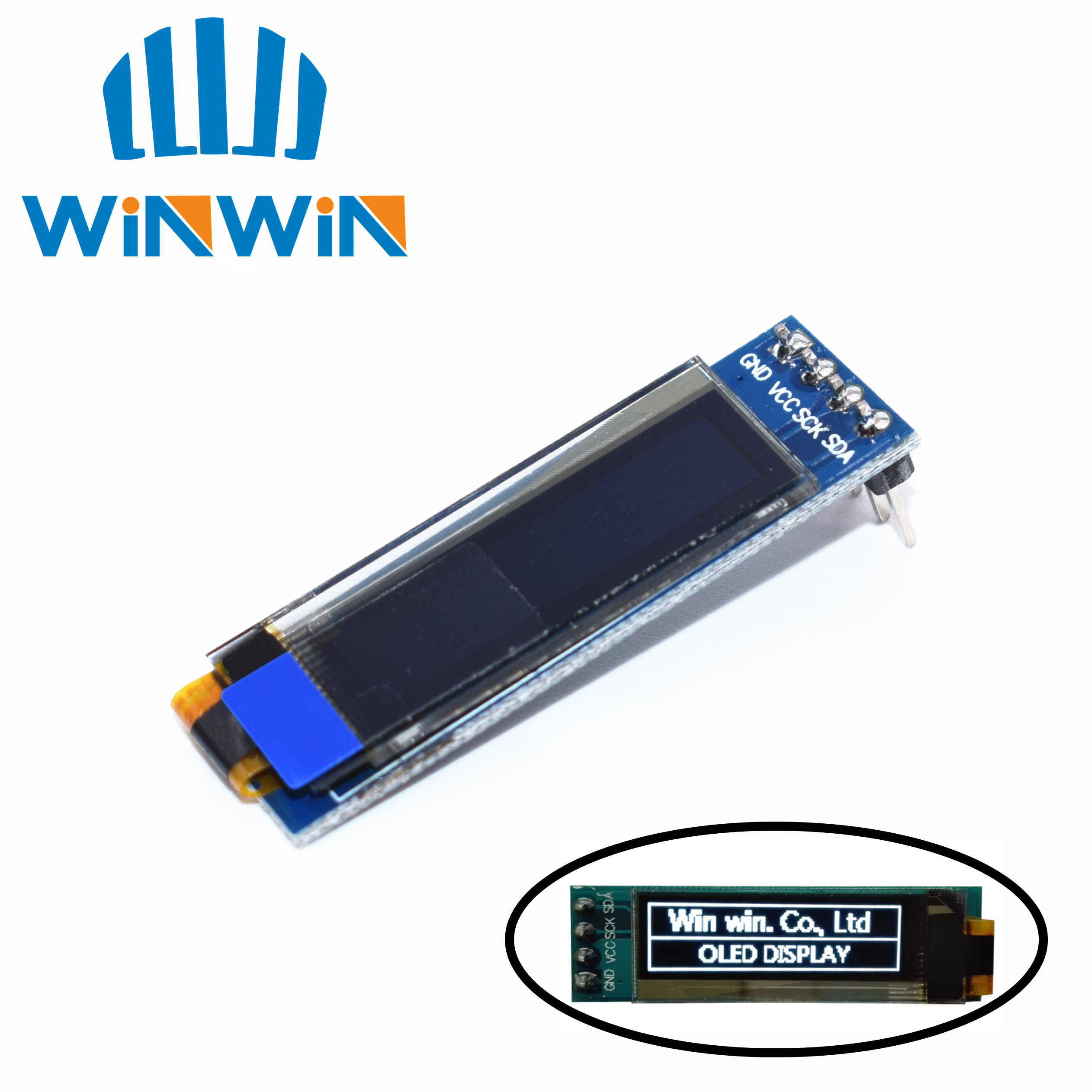 1pcs 0.91 inch OLED module 0.91" white/blue OLED 128X32 OLED LCD LED Display Module 0.91" IIC Communicate