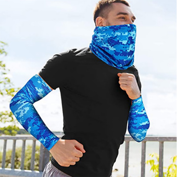 UV Cycling Arm Sleeve And Bandana Outdoor Running Fishing Hiking Breathable Windproof Cooling Arm Sleeves Ang Mask