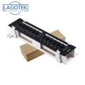 Network 12 Port CAT6 Patch Panel RJ45 Networking Wall Mount Rack Mount Bracket WALL MOUNTING
