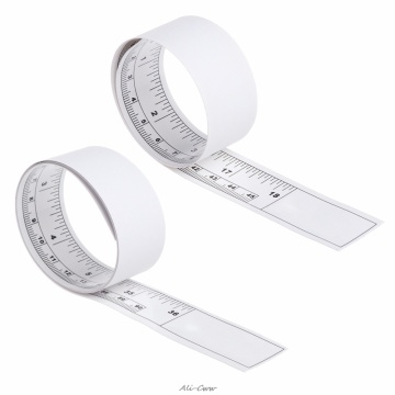 Self Adhesive Metric Measure Tape Vinyl Silver Rulers For Sewing Machine Sticker