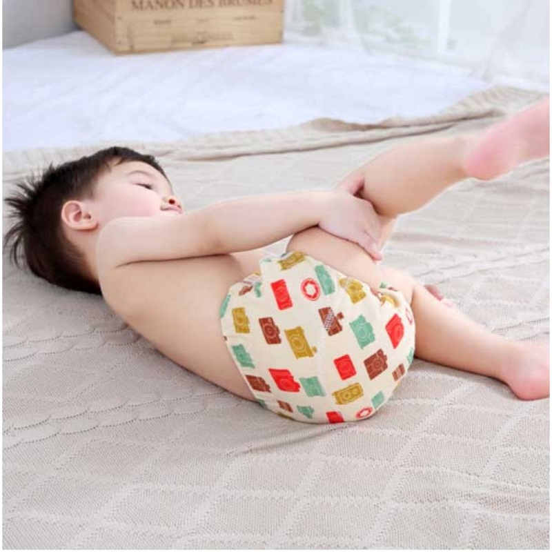 Baby Reusable Washable Diaper Pant Infant Training Cloth Pocket Nappy Inserts Panties Diapers 6 layers Cover Wrap Suits Girl Boy