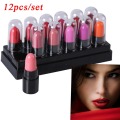 12Colors/Set Mini Cute 12 Colors Lipstick Waterproof Lip Color 1.2gx12 High Quality Lips Makeup 5 colors matte velvet lipgloss