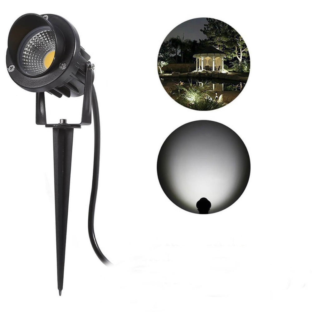 LED Landscape Lights Outdoor, Waterproof 10W Decorative Spotlights Lawn Lamp With Ground Spike Garden lighting, LED Yard Step