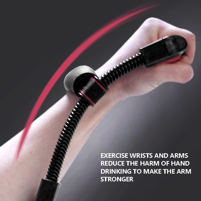 2020 New Adjustable Hand Grip Arm Wrist Trainer Forearm Exercises Force Power Strengthener Home Gym Fitness Equipment Black