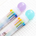 Multi Color Pen 0.5mm Ballpoint Pen 10 Colors Highlighter Maker Pens for Writing Stationery Office Accessories School Supplies